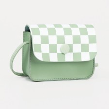 Baby bag on magnet, long belt, green color