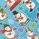 Plastic sticker "Active snowman" 24.5x19.5 cm