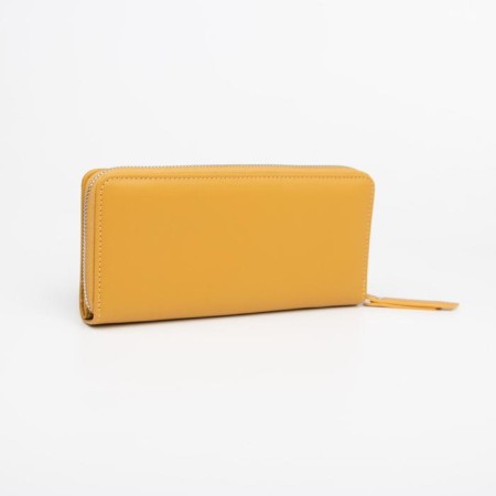 Women's wallet with lightning, yellow color-1