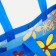 Household bag without fastening, blue color