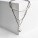 Pendant "Exclusive", ring, white color in gold, 42 cm