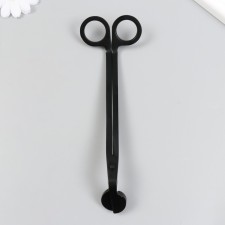 Scissors for candles stainless steel black 18x6 cm
