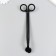 Scissors for candles stainless steel black 18x6 cm