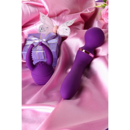 Multifunctional vibration massager Eromantica UMA, silicone, purple, 20 cm-14
