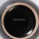 Mug ceramic share "gloss", 380 ml, black and blue color