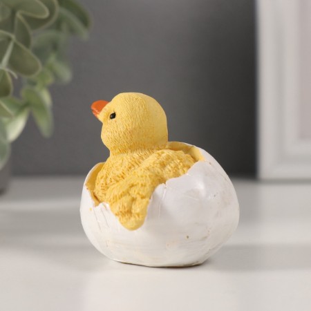 Souvenir Polystone "Yellow duckling in the shell" MIX 5x6x7 cm-3