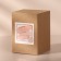 Organizer for storing cotton sticks, with a lid, 7 × 11.5 cm, in a cardboard box, the color is transparent