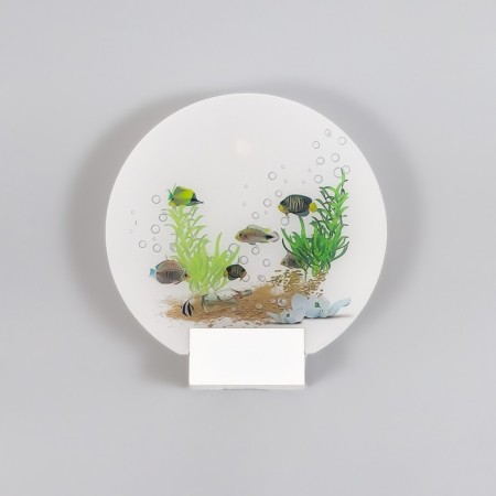 Sconces "fish" LED 6W 4000k white 24x6x24 cm-1
