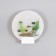 Sconces "fish" LED 6W 4000k white 24x6x24 cm