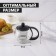 Glass teapot “Inspiration”, 500 ml, with metal sieve, black color