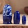 Matryoshka "Marina", blue-white dress, 3 puppet. 9-11 cm