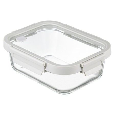 Smart Solutions baking and storage container, rectangular, with a lid, 1 l, the color is light gray-21