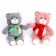 Soft toy "Bear with a scarf", color mix