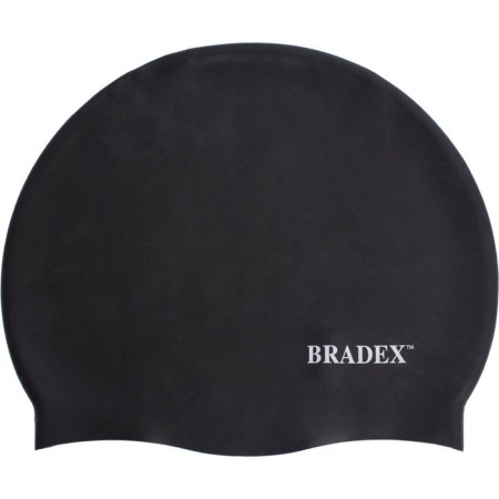 Bradex swimming cap, silicone, black