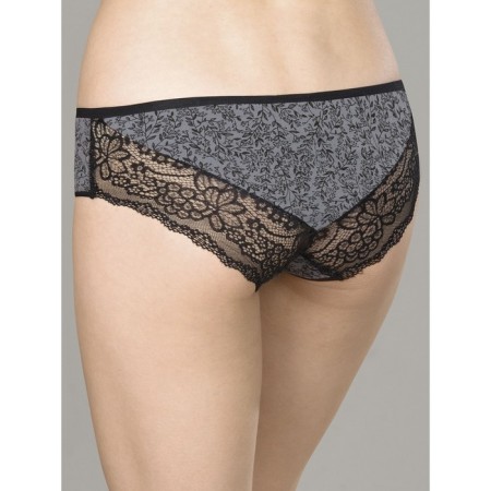 Women's underpants, size 50 is gray, white, 2 pcs-1