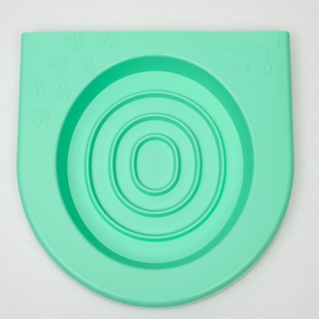 Toilet for teaching cats to a toilet 39.2 x 38.7 x 3 cm, light green