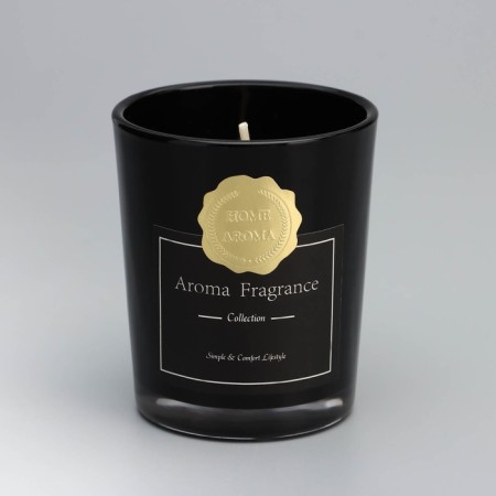 Aromatic candle "Aroma Candle", white tea, black, 5.5x6.5 cm-1