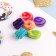 Hair elastic band "Mahrushka" (set of 100 pcs) Rainbow stripes, bright mix
