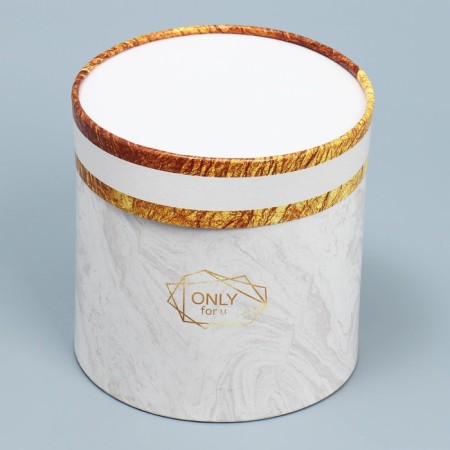 Set of hats 3 in 1, gift packaging, “marble”, 13 x 13 - 18 x 18 cm-7