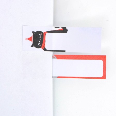New Year. Bookmarks for books-stalks “Put the Christmas tree, I will distract the cat”, 4 pcs, 20 liters-3