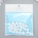 Buttons plastic for creativity on the leg "mother of pearl" set 25 pcs 1.15x1.15 cm
