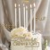 Candles in the Royce cake, 6 pcs, high, 12.5 cm, pearl metallic