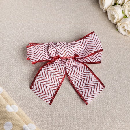 Festive bow "retro", blue, red, 20 x 21 cm, mix-2