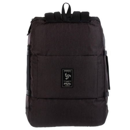 Youth backpack, 45 x 32 x 21 cm, Grizzly 019, ergonomic back, black/blue RQ-019-12-7
