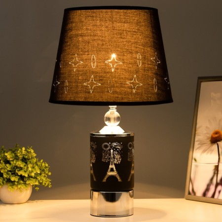 Malia desktop lamp E27 40W Black-chromium 28x28x46 cm Risalux-1