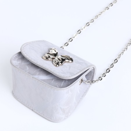 Female bag on a magnet, silver color-8