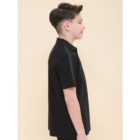 Polo for the boy Pelican, height 122 cm, black color-1