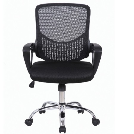 Brabix chair "Next MG-318", with armrests, chrome, black-3