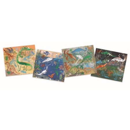 Djeco -dinosauri collage set-2