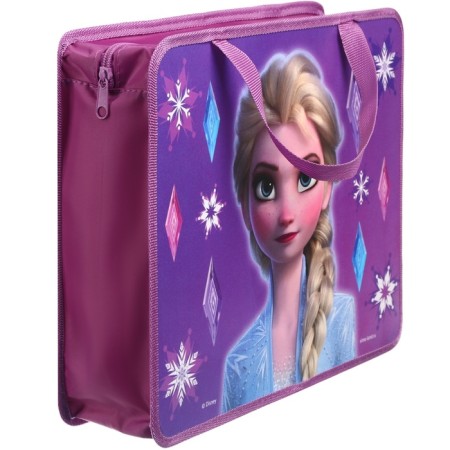 Folder with A4 handles, 33x26x7 cm, on lightning, plastic, cold heart-2