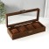 Casket wood for watch 4 divisions "Style" Brown 12x31x7.5 cm