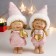 Souvenir Polystone "Baby-Angel in a pink, with a golden heart" 18x6.5x5 cm