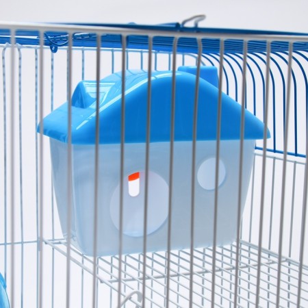 A cage for rodents with filling RT-3, 30 x 23 x 39 cm, blue (packing 12 pcs)-6