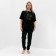 Female set (T -shirt/pants), black color, size 48