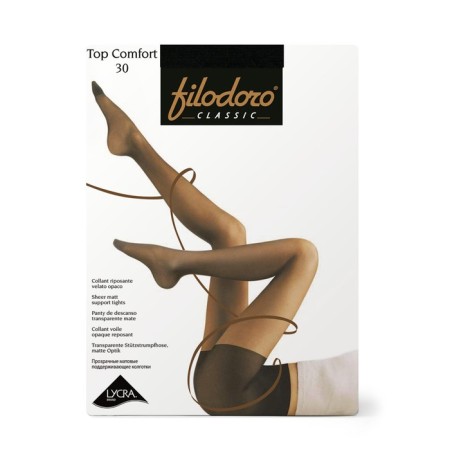 Women's tights Filodoro Top Comfort, 30 Den, size 2, color Nero-1