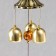 Wind Music Metal "Cash toad with Monet" 3 bells 34x5.6x5.6 cm