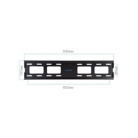 Tuarex OLIMP-201, for TV, fixed, 32-90 ", up to 45 kg, 20 mm from the wall, black-3