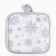 Kit. set 3pr. Snowflake Snowflake silver perch. 17*17 cm, mittens.26*16 cm, Fart. 70*80 cm 100% p/e 94461