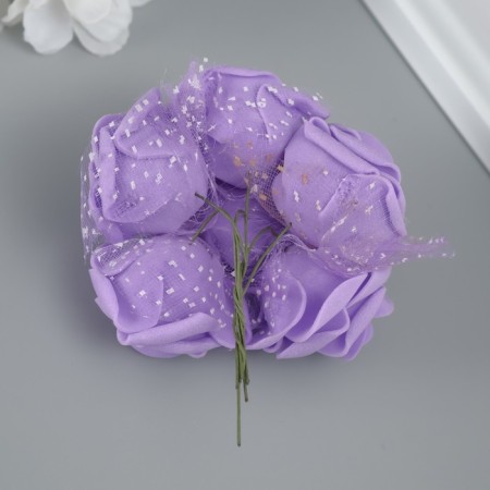 Decorative flower for creativity "Rose" lilac-2