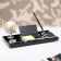 Set of desktop 6V1 with calculator, 16x36 cm, black