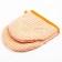Kitchen set "Strips" apron 60x70cm, tack 20x20cm, mittens 12x15cm, color peach, 50%p/e, 50%HL