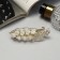 Hair hairpin "Lorelei" sheet, 8.5 cm