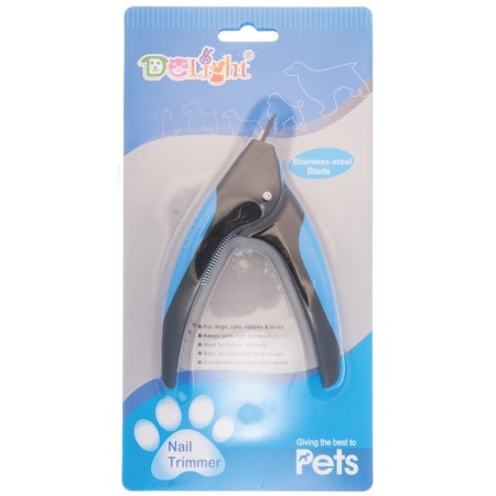 Delight bumshota gyliotin, with a small hole, rubberized handles, 24.7 cm, black and blue-3