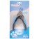 Delight bumshota gyliotin, with a small hole, rubberized handles, 24.7 cm, black and blue