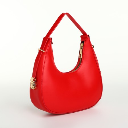 Women's bag with lightning, red color-3