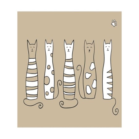 A set of napkins for setting the table "Good cats", rectangular, size 32x46 cm, 4 pcs-2